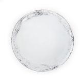 August Grove® 16"L Round Antique Cement Decorative Plate, Serving Display Platter Stoneware in White | 3 H x 16 W x 16 D in | Wayfair