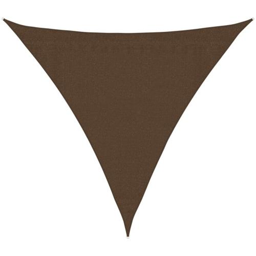 Sonnensegel,Sonnenschutzsegel 160 g/m² Braun 3x3x3 m hdpe vidaXL