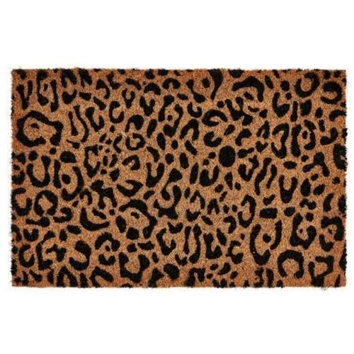 Kokosmatte Panther - Fußmatte aus Kokosfasern mit Wildkatzen-Print - 40x60 cm