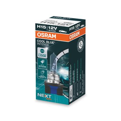 OSRAM COOL BLUE® INTENSE H15 next Gen (1 Stk.) Glühlampe, Fernscheinwerfer,Glühlampe, Hauptscheinwerfer,Glühlampe, Park-