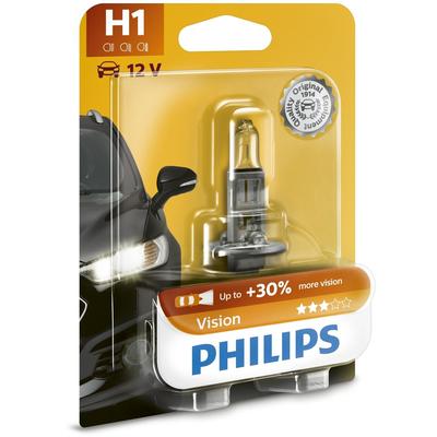 PHILIPS H1 Vision 55W (1 Stk.) Glühlampe, Fernscheinwerfer,Glühlampe, Hauptscheinwerfer,Glühlampe, Nebelscheinwerfer,Glü