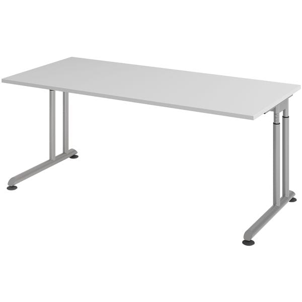 HAMMERBACHER Schreibtisch »Z-Line« 180 cm Gestell silberfarben grau, 180x82x80 cm