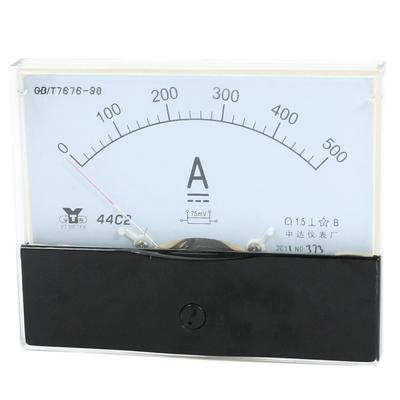 Measurement Tool Analog Panel Ammeter Gauge DC 0 - 500A Measuring Range - DC 0-500A