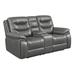 Coaster Furniture Flamenco Tufted Upholstered Power Loveseat with Console