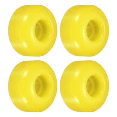 52mm Skateboard Wheel Street Wheels Cruiser Wheels Replacement 95A, Yellow 4pcs