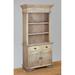 Shabby Chic Cottage 41 in. Wide Driftwood Brown Solid Wood Buffet with Drawers and Shelves - 41" L x 18" W x 77" H