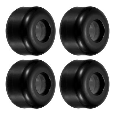 54mm Skateboard Wheel Street Wheels Cruiser Wheels Replacement 85A, Black 4pcs