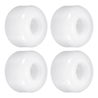 54mm Skateboard Wheel Street Wheels Cruiser Wheels Replacement 85A, White 4pcs