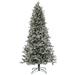 7.5 ft. Pre-Lit Snowy Poechmann Fir Tree with LED Lights - 7.5 ft