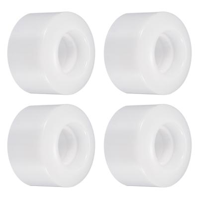 55mm Skateboard Wheel Street Wheels Cruiser Wheels Replacement 80A, White 4pcs