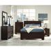 Coaster Furniture Kauffman Dark Cocoa 4-piece Bedroom Set with High Headboard