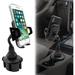 Car Cup Holder Phone Mount [Upgraded Base] Adjustable Gooseneck Cell Phone Holder Car Mount - Easy Cup Phone