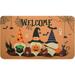 Happy Halloween Door Mat Fall Pumpkin Doormat for Front Door Indoor Outdoor Non-Slip Home Entryway Front Porch Halloween Decor Rubber Welcome Doormat 30 x17