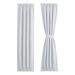French Door Curtains â€“ Rod Pocket Thermal Blackout Curtain for Doors with Glass Window Kitchen and Patio Doors for Privacy 52 X 72 Inches Long 1 Curtain Panel with Tieback White