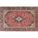 Ahgly Company Indoor Rectangle Traditional Brown Red Medallion Area Rugs 2 x 3