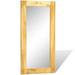 Dcenta Wall Mirror Mango Wood Frame Rectangle Bathroom Glass Mirror for Entrance Hallway Dressing Room Living Room Bedroom Home Furniture Decor 23.6 x 47.2 Inches (W x H)