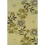 Sphinx Utopia Area Rug 84123 Green Flowers Leaves 2 3 x 8 Rectangle