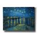 Epic Graffiti Starry Night Over the Rhone by Vincent VanGogh Canvas Wall Art 54 x40