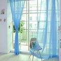 yubnlvae curtain window 2 drape pure tulle door scarf pcs color sheer curtain panel home decor home textiles