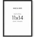 Haus and Hues 11x14 Black Frame â€“ 11x14 Black Picture Frame That Comes Ready-to-hang Black Frame 11x14 Perfect for Hanging Vertically or Horizontally 11x14 Frame Black 11x14 Poster Frame Black