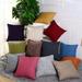 D-GROEE Pillow Covers Rustic Linen Decorative Square Throw Pillow Covers 18x18 Inch for Sofa Couch Decoration