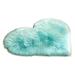 YUEHAO Carpet Wool Imitation Sheepskin Rugs Fu R Non Slip Bedroom Shaggy Carpet Mats wool carpet (40X50) Light blue