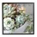 Stupell Industries Botanical Succulent Arrangement Potted Floral Blossoms Painting Black Framed Art Print Wall Art Design by Amy Hall