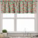 Ambesonne Butterfly Valance Pack of 2 Stripes on the Background 54 X12 Vermilion Sea Green