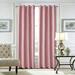 CUH 1pc Grommet Room Darkening Curtain Velvet Plain Blackout Window Curtain Thermal Insulated Window Drape For Bedroom Pink 52 W*72 L