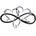 Metal infinity Heart Shaped Wall Decoration Unique Infinity Heart Wall Sign Waterproof and Lightweight Double Heart Wall Hanging Decorative Ornament Sign for Home Wedding Wall Decoration