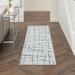 Nourison Whimsicle Contemporary Artistic Ivory Blue 2 x 8 Area Rug (8 Runner)