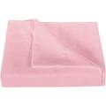 600 Thread Count 3 Piece Flat Sheet ( 1 Flat Sheet + 2- Pillow cover ) 100% Egyptian Cotton Color Pink Solid Size Full