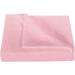 700 Thread Count 3 Piece Flat Sheet ( 1 Flat Sheet + 2- Pillow cover ) 100% Egyptian Cotton Color Pink Solid Size Twin