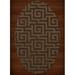 Dalyn Dover Area Rug DV13 Dv13 Caramel Squares Maze 5 x 8 Oval