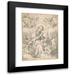 Friedrich Sustris 15x18 Black Modern Framed Museum Art Print Titled - The Virgin and Child Surrounded by Little Angels in the Clouds (ca. 1590)