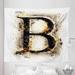 Letter B Tapestry Language Uppercase Wild Hot Blurry Effects Image Typography Fabric Wall Hanging Decor for Bedroom Living Room Dorm 5 Sizes Orange Black Tan by Ambesonne