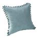 Pillow Cover Washable Plush Cushion Cover Soft Pillowcase Pillow Supply without Pillow Core for Home Living Room Bedroom (Blue)