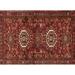 Ahgly Company Indoor Rectangle Traditional Cranberry Red Persian Area Rugs 4 x 6