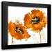 Austin Vanessa 20x20 Black Modern Framed Museum Art Print Titled - Flower Burst in Pink I