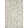 SAFAVIEH Abstract Constantine Damask Wool Area Rug Grey/Ivory 2 x 3
