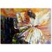 Startonight Canvas Wall Art Woman Playing the Piano USA Design for Home Decor Illuminated Music Painting Modern Canvas Artwork Framed Ready to Hang Medium 23.62 X 35.43 inch