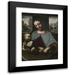 Leonardo da Vinci 11x14 Black Modern Framed Museum Art Print Titled - Virgin and Child (C. 1500)