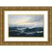 Max Jensen 18x12 Gold Ornate Wood Frame and Double Matted Museum Art Print Titled - Naval Piece with a Steamer