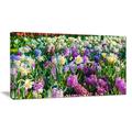 Design Art Spring Flowers in Keukenhof Park Photographic Print on Wrapped Canvas