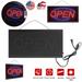 Open Neon Sign LED Electronic Display for Business Bar Barber Salon Ultra Bright Blue and Red Light 2 PCS