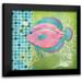 Brent Paul 12x12 Black Modern Framed Museum Art Print Titled - Fantasy Reef III