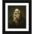 Anonymous 15x18 Black Ornate Wood Framed Double Matted Museum Art Print Titled - Apostle Paul (1600 - 1699)