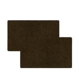 Mohawk Home All Purpose Polyester 2 Piece Ribbed Mat Brown 1 6 x 2 6