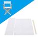 Casual Directors Chairs Cover Stool Protector with Director Chair Replacement Easy to Clean Chair Covers for makeup Chair White