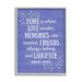 Stupell Industries Home Memories Friend Laughter Quote Blue Botanicals 11 x 14 Design by Sundance Group LLC